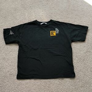 Zara Boys Forest Green Graphic T-Shirt